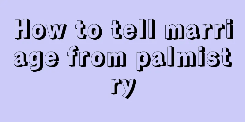 How to tell marriage from palmistry