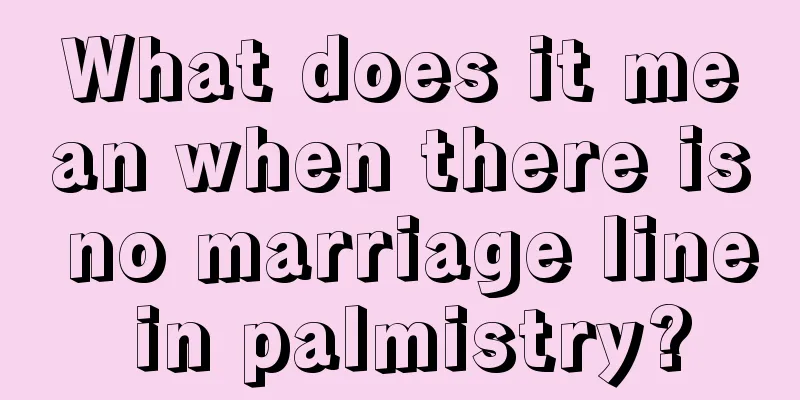 What does it mean when there is no marriage line in palmistry?