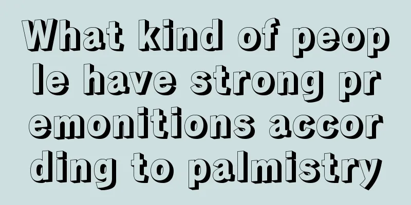 What kind of people have strong premonitions according to palmistry
