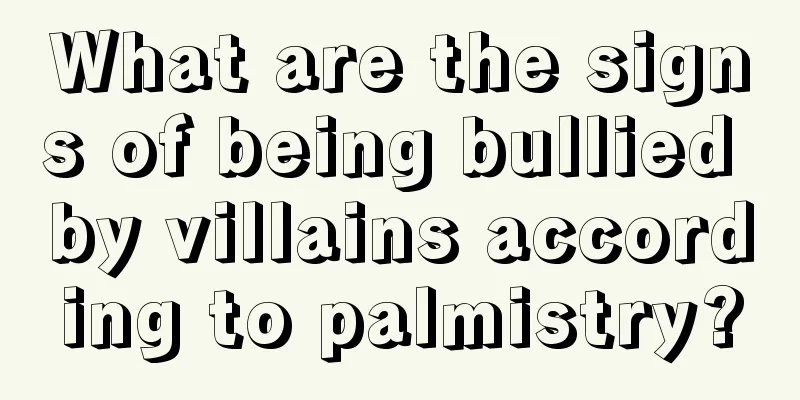 What are the signs of being bullied by villains according to palmistry?