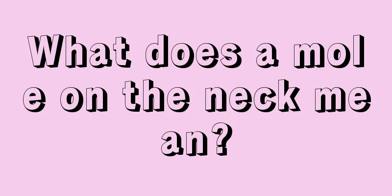 What does a mole on the neck mean?