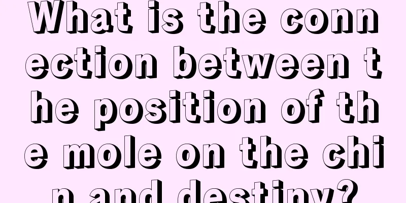 What is the connection between the position of the mole on the chin and destiny?