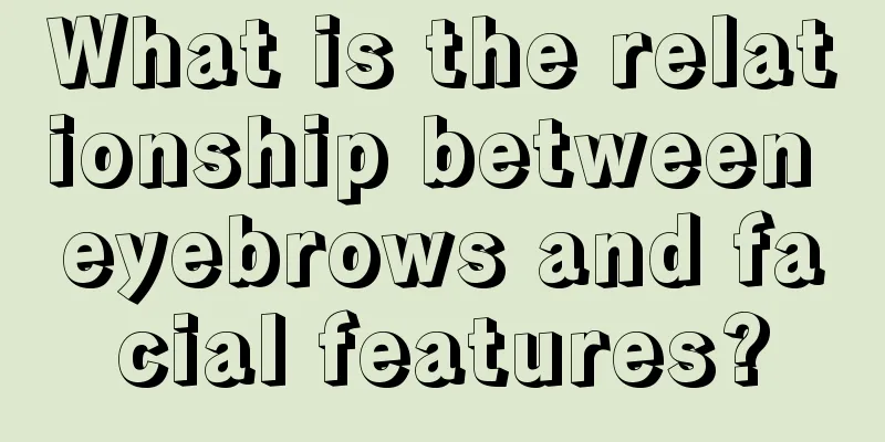 What is the relationship between eyebrows and facial features?