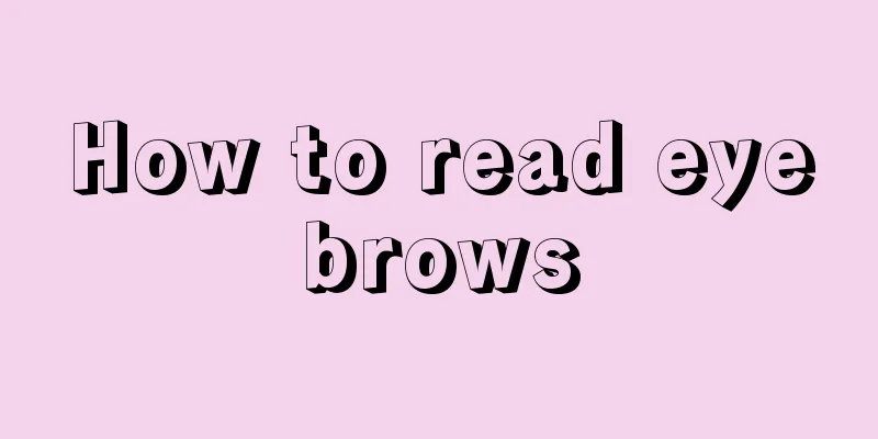 How to read eyebrows