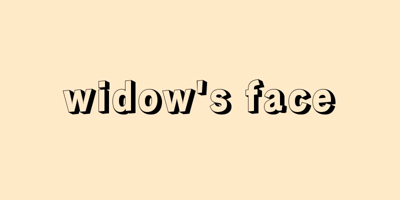 widow's face