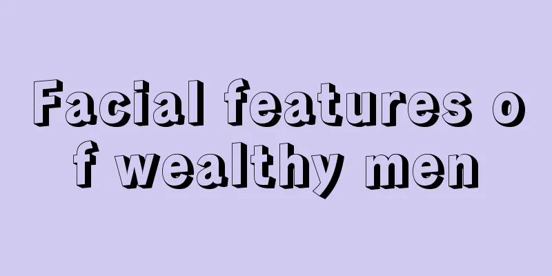 Facial features of wealthy men
