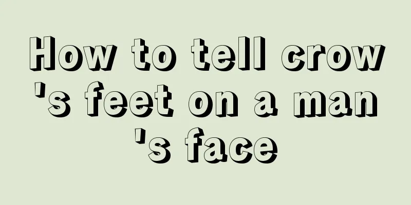 How to tell crow's feet on a man's face
