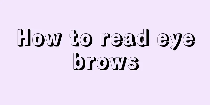 How to read eyebrows
