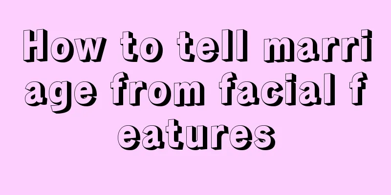 How to tell marriage from facial features