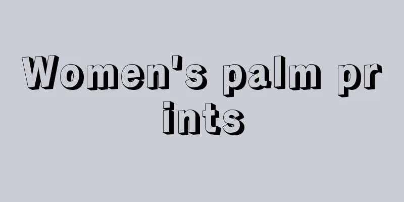 Women's palm prints