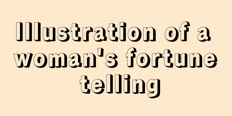 Illustration of a woman's fortune telling