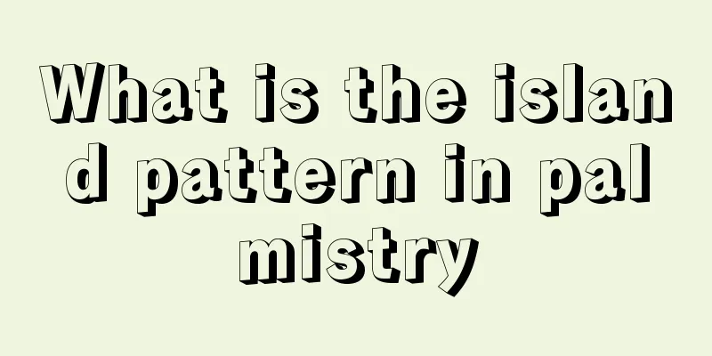 What is the island pattern in palmistry