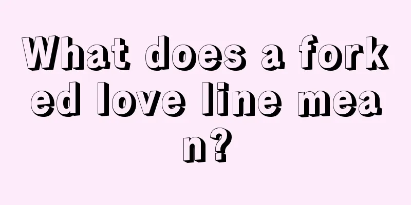 What does a forked love line mean?