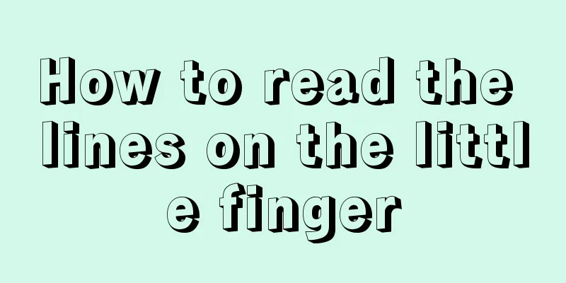 How to read the lines on the little finger