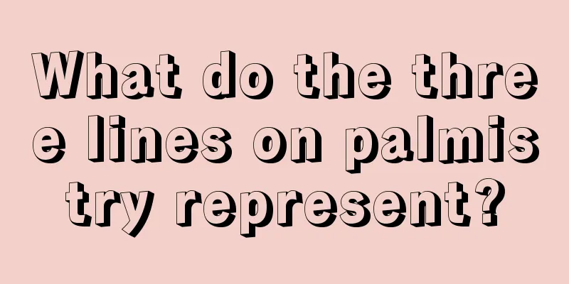 What do the three lines on palmistry represent?