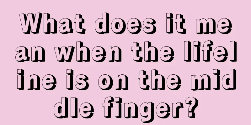 What does it mean when the lifeline is on the middle finger?