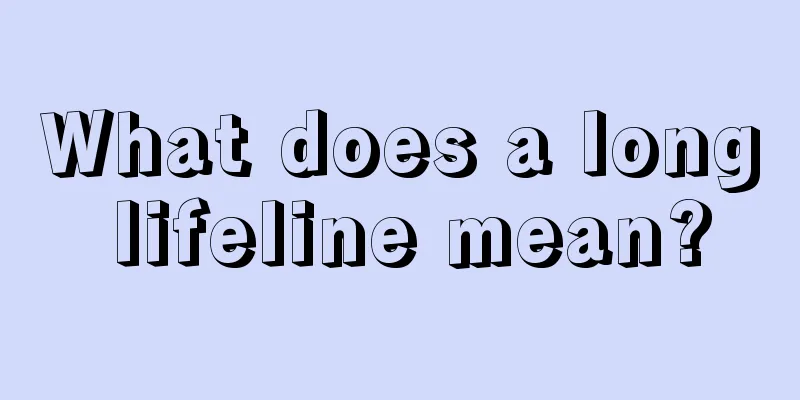 What does a long lifeline mean?
