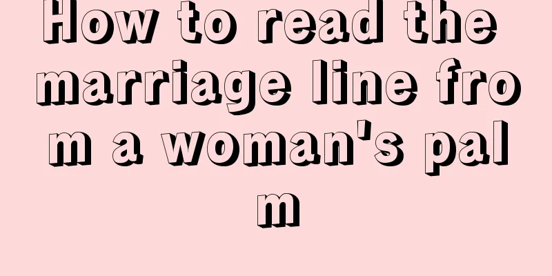 How to read the marriage line from a woman's palm