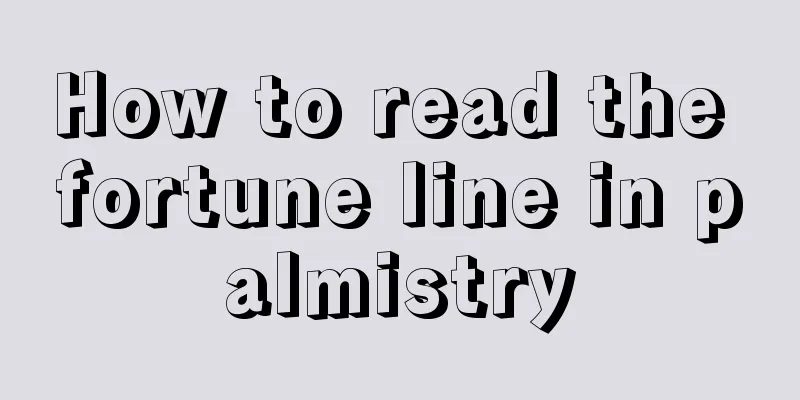 How to read the fortune line in palmistry