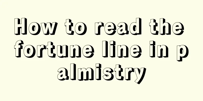 How to read the fortune line in palmistry
