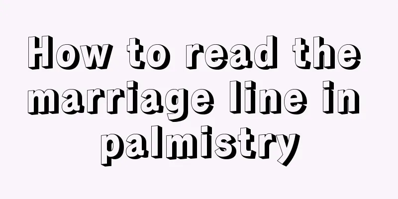How to read the marriage line in palmistry