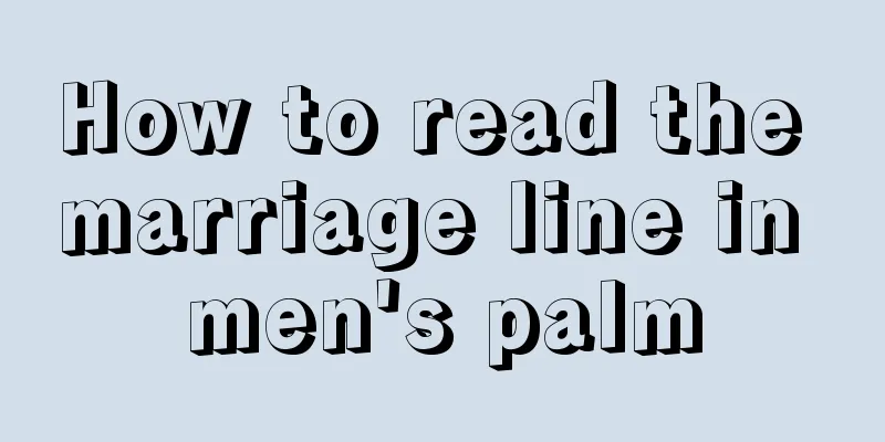 How to read the marriage line in men's palm