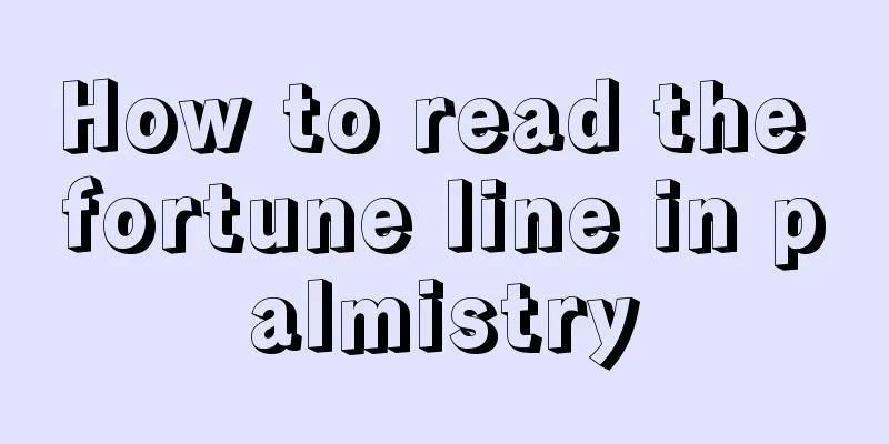 How to read the fortune line in palmistry