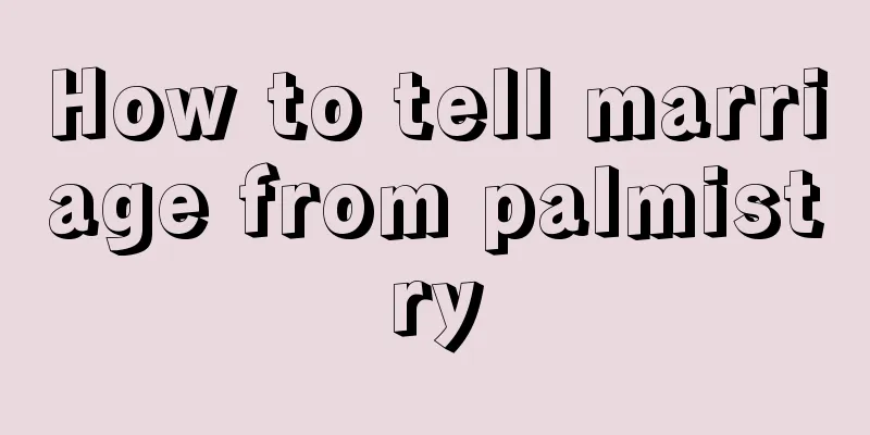 How to tell marriage from palmistry