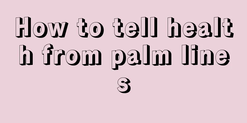 How to tell health from palm lines
