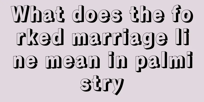 What does the forked marriage line mean in palmistry
