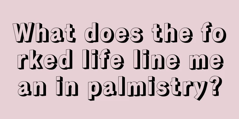 What does the forked life line mean in palmistry?