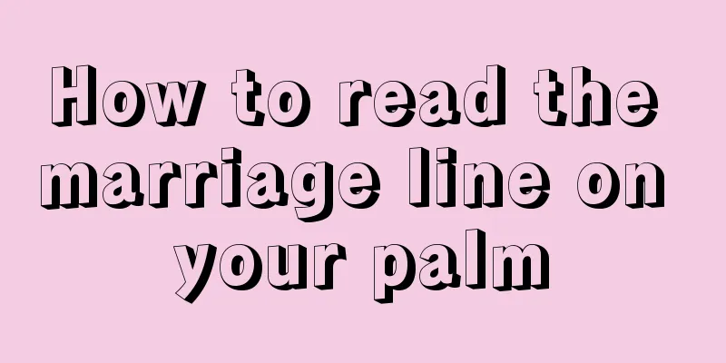 How to read the marriage line on your palm