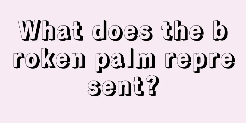 What does the broken palm represent?