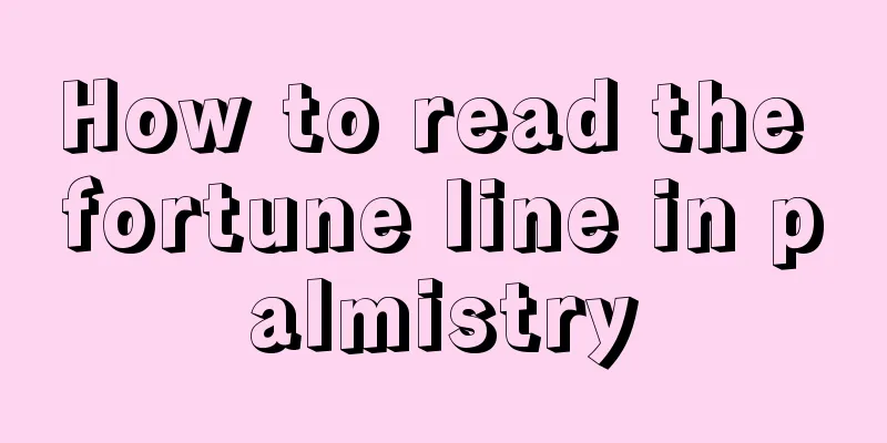 How to read the fortune line in palmistry