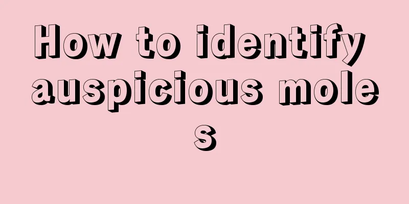 How to identify auspicious moles