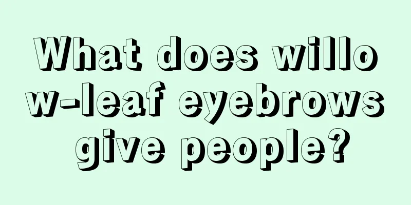 What does willow-leaf eyebrows give people?