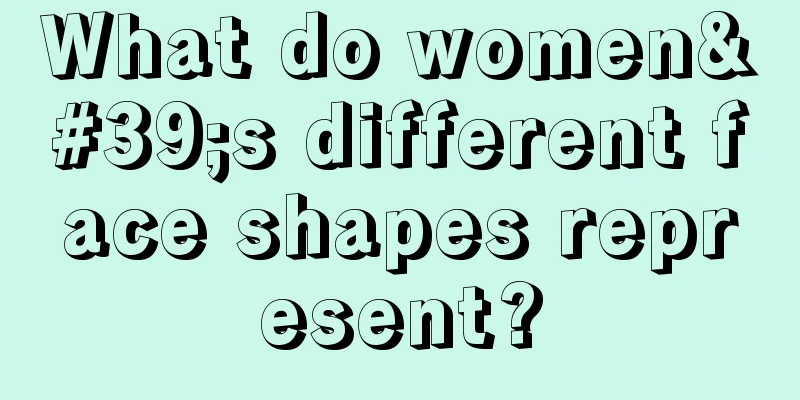 What do women's different face shapes represent?