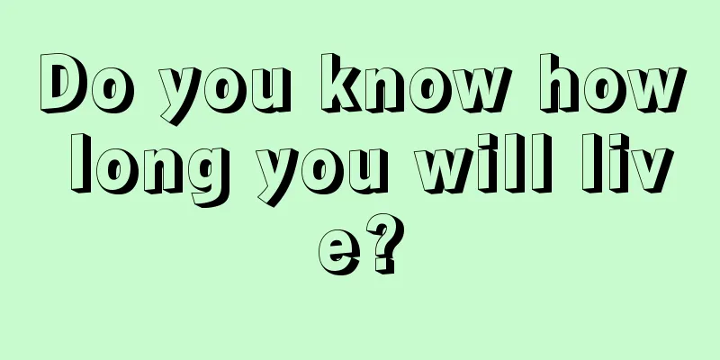 Do you know how long you will live?