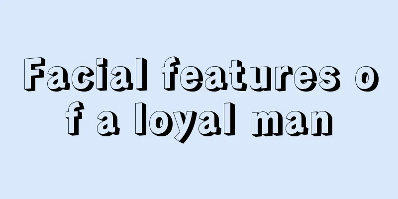 Facial features of a loyal man