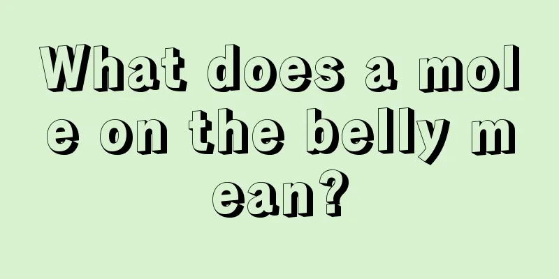 What does a mole on the belly mean?