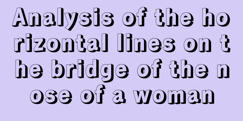 Analysis of the horizontal lines on the bridge of the nose of a woman