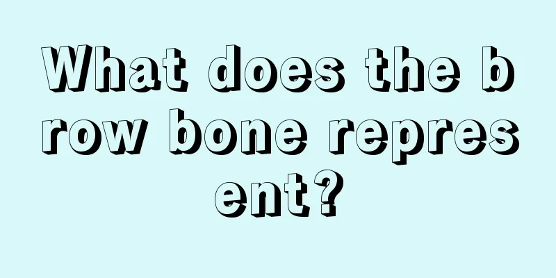 What does the brow bone represent?