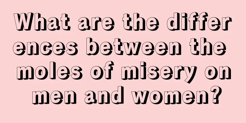 What are the differences between the moles of misery on men and women?