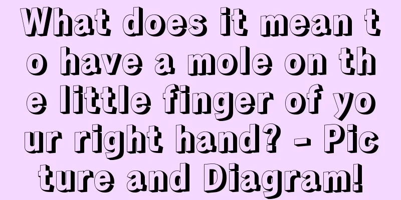 What does it mean to have a mole on the little finger of your right hand? - Picture and Diagram!