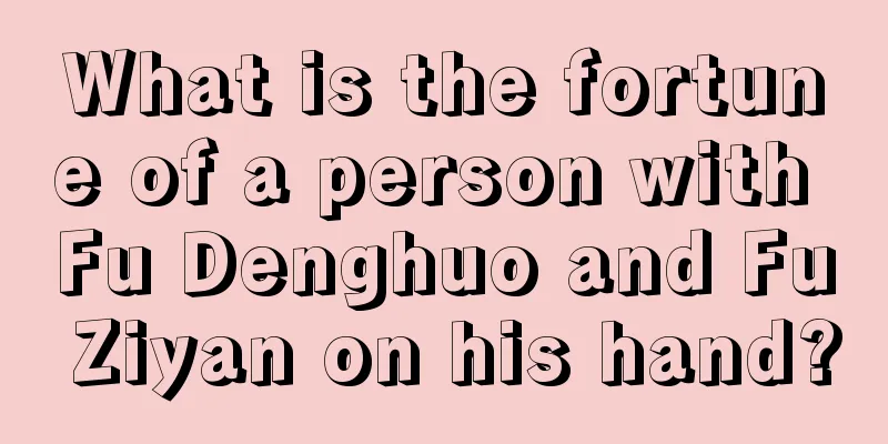 What is the fortune of a person with Fu Denghuo and Fu Ziyan on his hand?