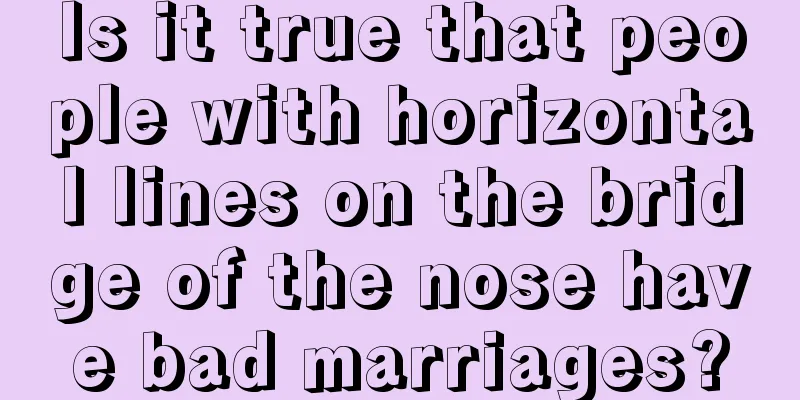 Is it true that people with horizontal lines on the bridge of the nose have bad marriages?