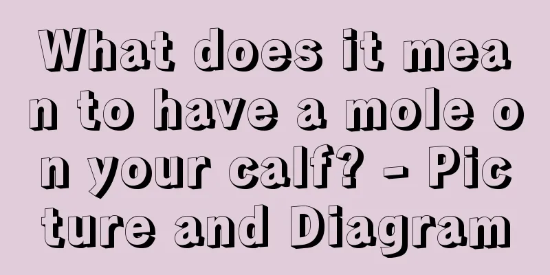 What does it mean to have a mole on your calf? - Picture and Diagram