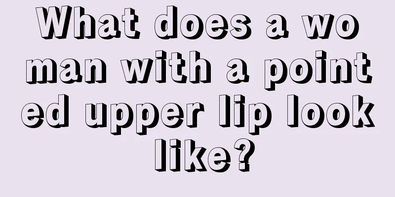 What does a woman with a pointed upper lip look like?