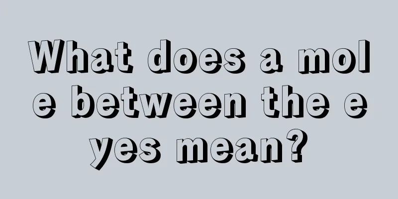 What does a mole between the eyes mean?