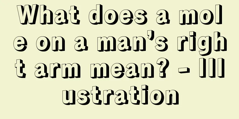 What does a mole on a man’s right arm mean? - Illustration